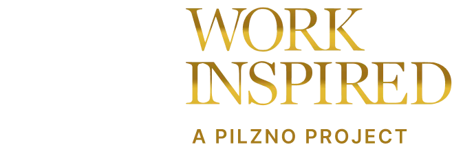 Work Inspired final logo with full brand system